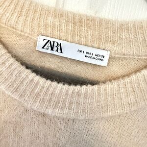 Zara Beige Knit Pullover